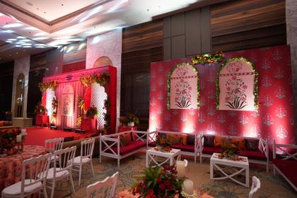 Backdrop and Lounge — Mehendi decor — Westin